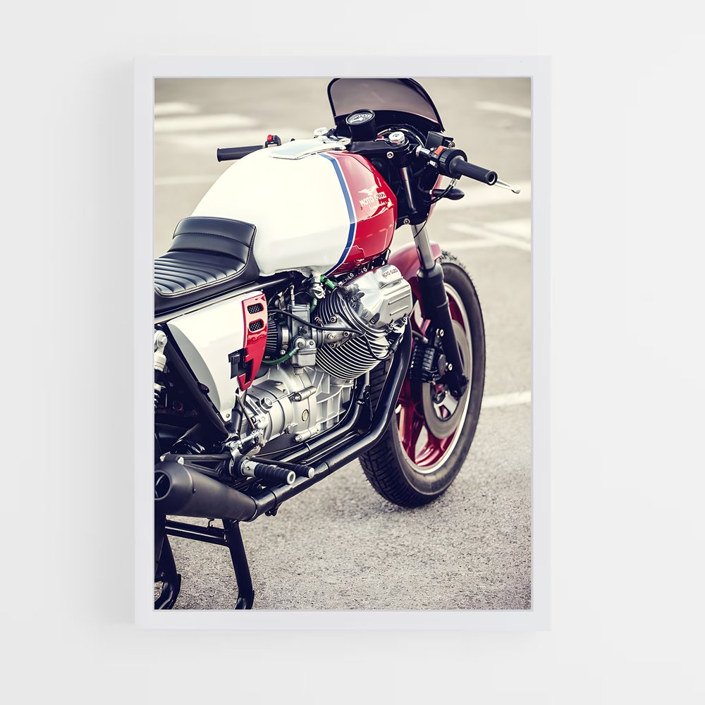 Poster Moto Guzzi en Pause (vue 3)